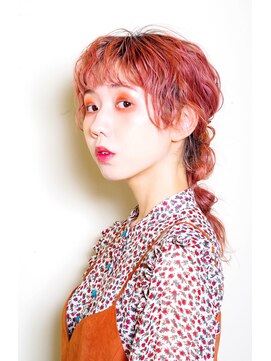 クシュ 所沢西口プロぺ通り(kusyu... ) ペールベージュセクションカラーグラデーションカラー外ハネボブ