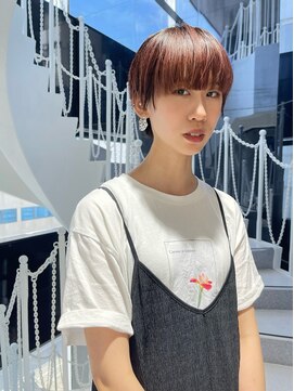 イトシテ フルバングショート×ワインレッドカラー【本多身和子】