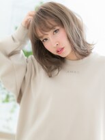 レアワンハナレ センター北美容院(lea/1 HANARE)&nbsp;センター北/髪質改善/ハイトーンカラー!外ハネくびれボブパーマd