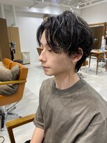 ネイロ 錦糸町(NeiRo)&nbsp;センターパートニュアンスパーマツーブロックハイライトカラー