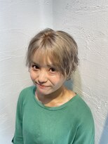 アジールヘア 池袋東口店(agir hair)&nbsp;シルバーグレージュパーマ☆ショートスタイル　池袋東口店