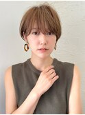 ショートボブ髪型30代40代50代前髪あり前髪なし面長丸顔【荒牧】