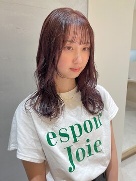 スニュウ(snuw) ピンクラベンダー/ブラウンカラー/韓国ヘア