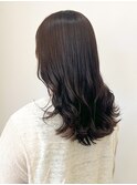 【江添茉友】オレンジブラウン/ワンカラー/艶髪