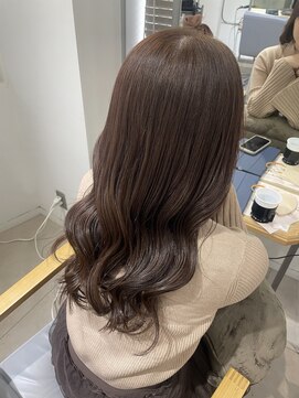 メゾン(Maison) ブリーチなしメルティカラーフェミニンロング似合わせカット栄