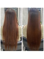 プリンシペ(PRINCIPE)&nbsp;縮毛矯正Before＆After　髪質改善縮毛矯正/超音波トリートメント