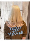 ブロンド×裾カラー　10代/20代