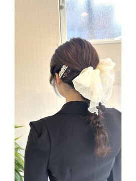 ネセサリー(necessary) リボン×編み下ろし