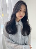 黒髪×女っぽロング