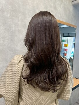 クラン(Chlan) ゆるふわ巻き髪ロング×アッシュグレージュ