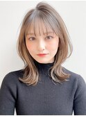 斜めバングサイドバング20代30代40代◎くびれヘア