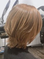 トゥルートラスト アン 下石田店(True Trust un)&nbsp;ブリーチなしカラーブラウン大人可愛いウルフレイヤー