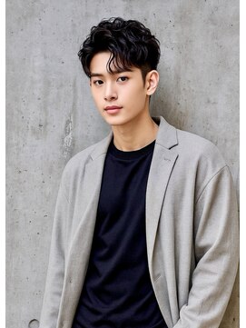 スズ(SUZU) 【無造作エアリー×スパイラルパーマ】刈り上げセンターパート