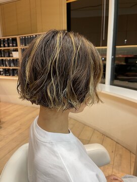 エムスリーヘアー イオンマリンピア店(MIII HAIR) ボブパーマ　アンブレラボブ　エアリーパーマ
