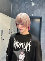 ワンズミラー 海老名店(ONE's MIRROR)&nbsp;ホワイトカラー/ピンク/ホワイトピンク/メンズ/インナーカラー