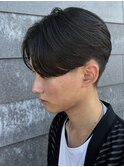 メンズマッシュセンターパートスパイラルパーマニュアンスパーマ