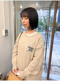 切りっぱなしボブ