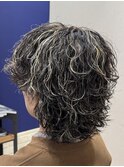波巻きウルフツイスパウルフ仙台美容室シャドウパーマ仙台波巻き