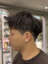 ニコ トウキョウ ロジック(nico TOKYO Logic)&nbsp;刈り上げアップバングスパイキーショートパーマスパイラルパーマ