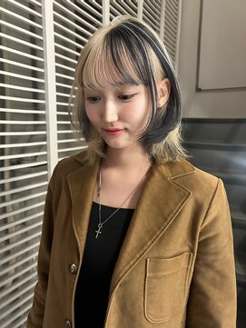 天神美容室 ブリーチ／レイヤーカット／ハイトーン