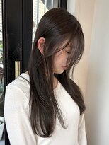 ローネス(LONESS)&nbsp;グレーベージュ/グレージュカラー/顔まわりカット/艶髪/美髪