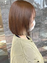 トリート 市川店(TREAT)&nbsp;ぱつっとボブ×ブラウン*_市川