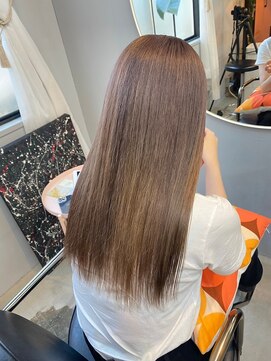 チャプター 問屋町(chapter) 髪質改善トリートメントミルクティーベージュブリーチなし韓国