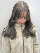 イロウ 天神大名店(IROW)&nbsp;ブリーチなしダブルカラー　オリーブアッシュ　オリーブベージュ