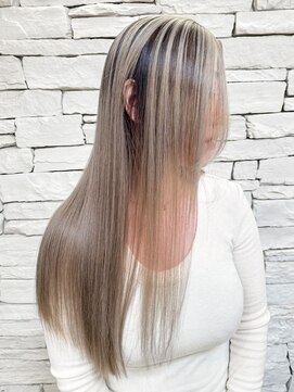 アンドファインヘアービューティー(AND FINE hair beauty) ホワイトベージュ×バレイヤージュ