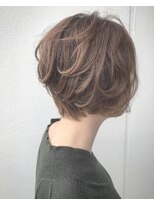 ショートボブ×ラフウェーブ