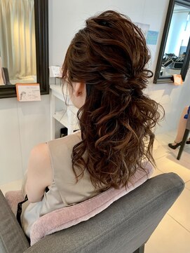 フェリーチェ(Felice) ハーフアップ 結婚式ハーフアップ ドレス 二次会 パーティー