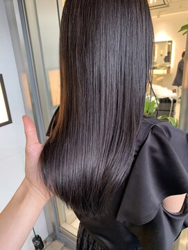 アンド ストーリーズ(&STORIES) 髪質改善イルミナカラーストレート艶髪ハイトーンカラー