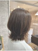 【絶壁解消】くびれボブ×ベージュ
