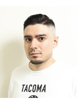 レンゲン(LENGEN)&nbsp;束感刈り上げビジネス七三ツーブロックアップバング１７７