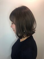 カルフール オハナ せんげん台西口店(Carrefour OHANA)&nbsp;外ハネワンカール/丸みボブ/アッシュブラウン/トリートメント