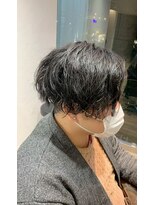エヌプラス(N+)&nbsp;メンズヘアフェザーパーマサーフカール刈り上げセンターパート