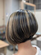 トランクヘアデザイン 大宮(TRUNK hair design) ランダムハイライト＋グラデーションボブ