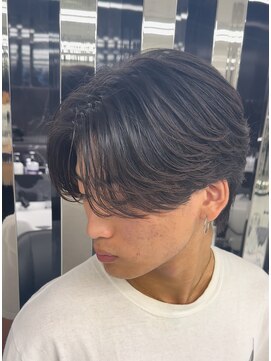 メンズヘアセンス 渋谷(MEN'S HAIR SENSE) アッシュブラック/マッシュパーマ/ハイライト/ウルフ／渋谷