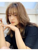 韓国くびれヘア 2wayバング シースルーバング