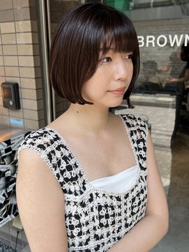 ブラウンズズシ(BROWNS Zushi) バッサリボブスタイル！