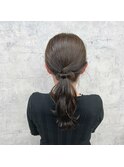 シンプルなまとめ髪
