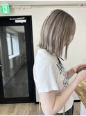 外はねロブ × グレージュカラー