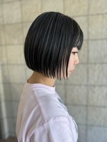 ムーン バイ ケンジ(moon by KENJE)&nbsp;前下がりボブ小顔似合わせカット丸みナチュラルショートボブ