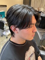 ジュンヌオム リンカラン(Jeune Homme LINGKARAN) ニュアンスストレート×センターパートウルフ