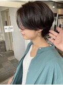 ハンサムショート/ニュアンスパーマ/ベージュカラー/マッシュ