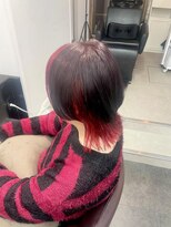 アオ(AO。)&nbsp;レッドカラー/ワインレッド/インナーカラー