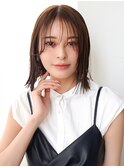 外ハネボブ×シースルーバング