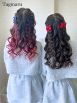 タグマル&nbsp;推し活ヘアセット☆ツインの編みたらし！