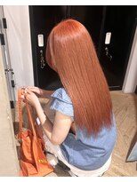 ローレン(LOREN)&nbsp;くびれヘア/アプリコットオレンジ/ハイライトカラー/栄/名古屋