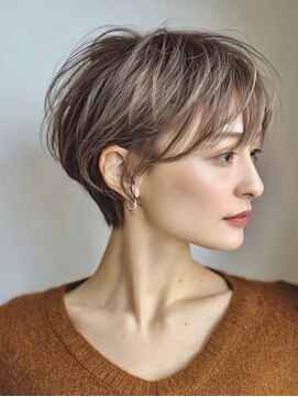 ハーツ(Heart's) 白髪ぼかし脱白髪染め似合わせショートボブ40代50代60代♪